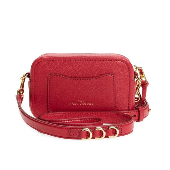 THE MARC JACOBS The Softshot 17 Leather Bag Red - Picture 2 of 10
